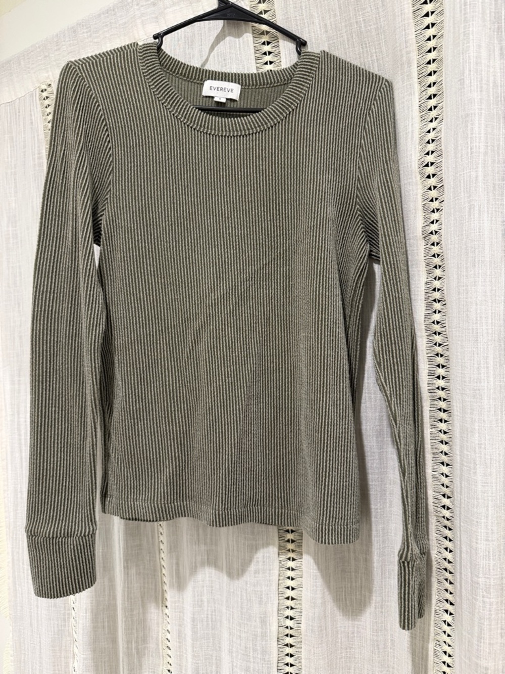 EVEREVE Long Sleeve Ribbed Shirt